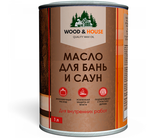Приобрести МАСЛО ДЛЯ БАНЬ И САУН WOOD & HOUSE в Великом Новгороде, Новгородская область